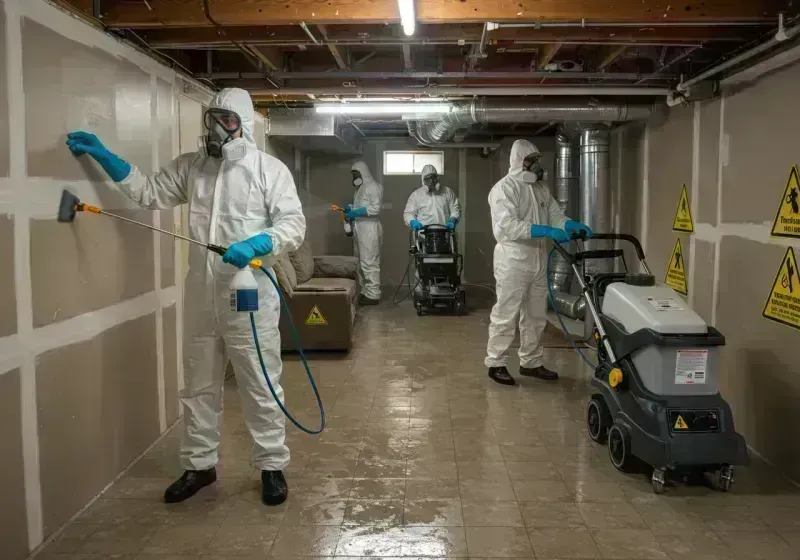 Basement Moisture Removal and Structural Drying process in Moultrie County, IL